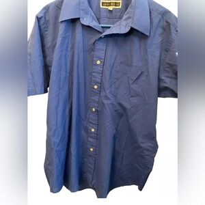 🚨BUY2GET1 Vintage John Weitz Men’s 17 Blue Button Up Dress Shirt